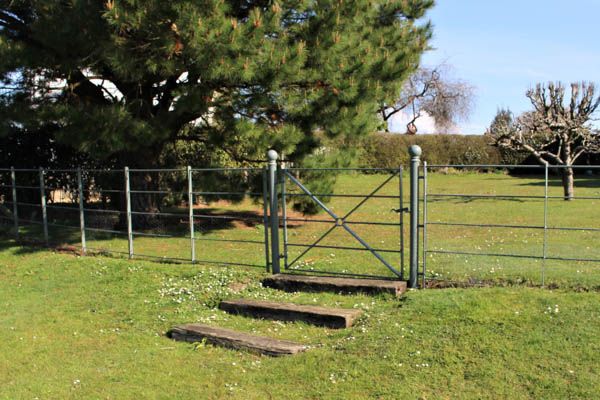 Traditional iron fencing and gate
